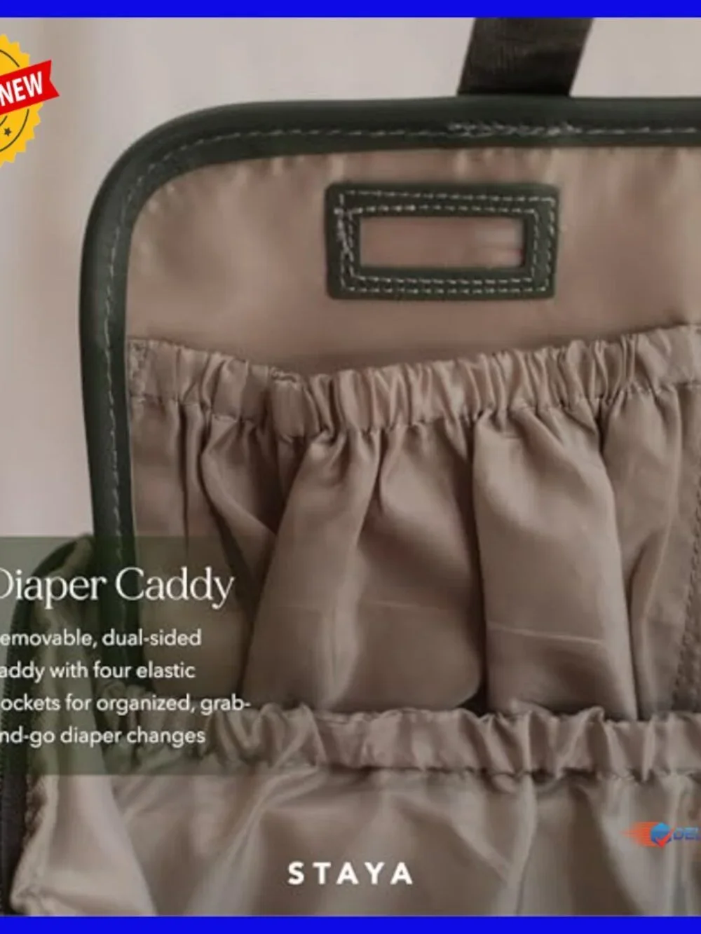 Lightweight Diaper Bag Backpack with Multiple Compartments, Travel Baby Bag